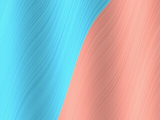 Abstract background featuring a seamless blend of soft, curved lines in calming turquoise and coral shades.