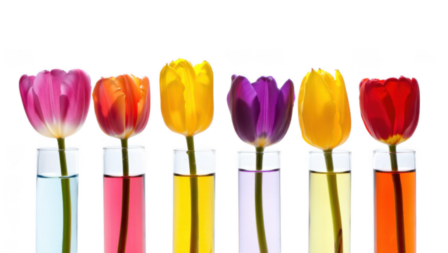 Rainbow Tulips