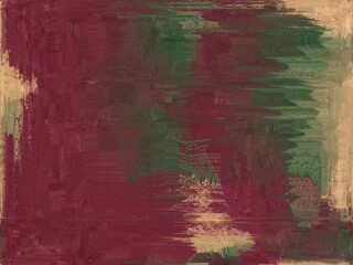 Abstract textured background with a blend of deep burgundy, olive green, and beige hues, creating a vintage and artistic feel.