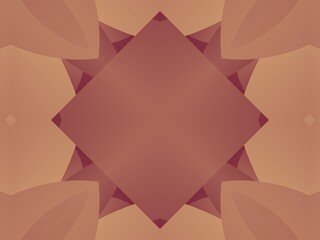 Abstract geometric background with a symmetrical design in earthy tones, perfect for modern and minimalist projects needing a sophisticated and calming aesthetic.
