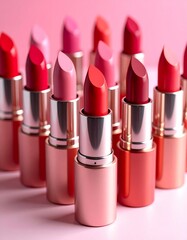 Obraz premium Labiales con distintos tonos en foto de estudio