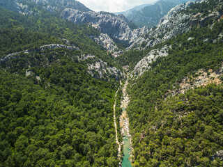 Goynuk Canyon In Turkey - Drone View