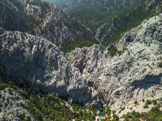Goynuk Canyon In Turkey - Drone View