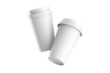 Paper Coffee Realistic Takeaway Cup Mockup 3D Rendering