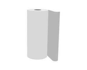 A minimalist illustration of a roll of paper, symbolizing potential, new beginnings, or the unfolding of a story.