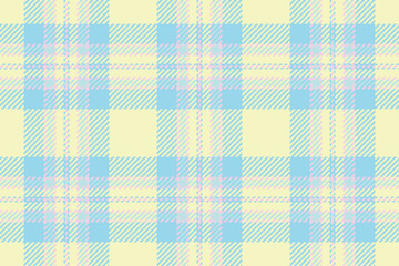 Pastel plaid pattern in soft yellow, light blue, and pink.  Ideal for textile design, stationery, branding, and website backgrounds.  Evokes feelings of gentleness, serenity, and spring.