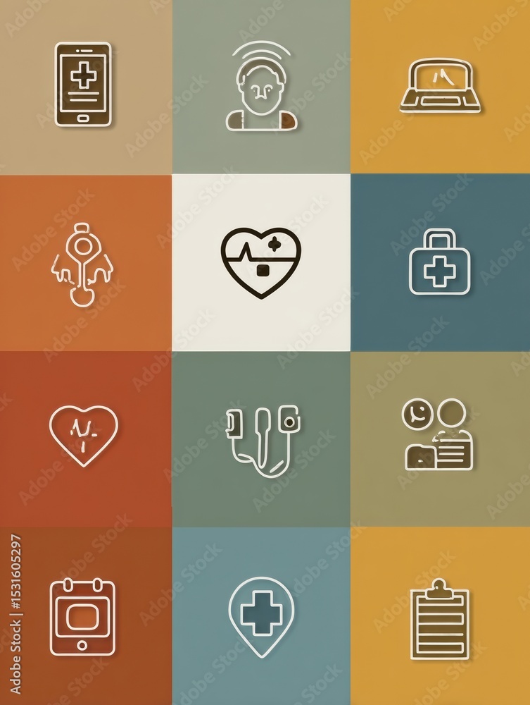 Poster mental health emergency resources infographic featuring hotline blocks and neutral icons for support