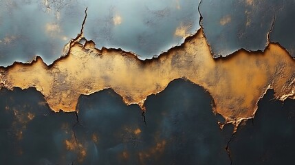 Abstract fractured stone surface