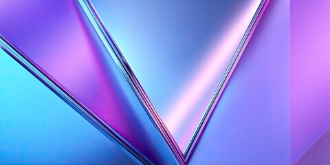 Abstract geometric shapes in vibrant hues of purple and blue