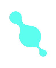 Y2K abstract metaball Shape. Modern blob shape in a retro style. Unique design pattern, cool icon, trendy element for decoration or poster. Geometric figure evokes 90s nostalgia.