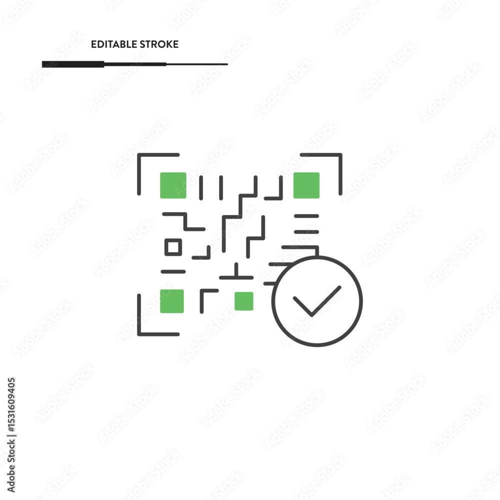 Poster qr code icon vector design.