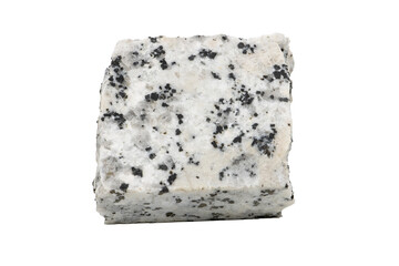 Close-up of Granite mineral, isolated on white background