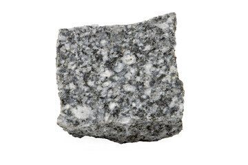 Close-up of Granite mineral, isolated on white background