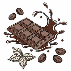 chocolate bar with hazelnuts