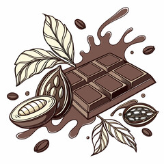 chocolate bar with hazelnuts
