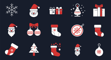Fototapeta premium Christmas cheer holiday decorations abound