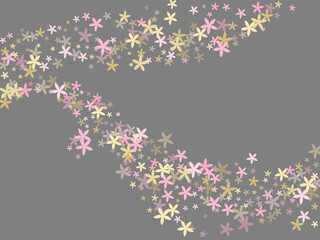 Lobelia simple flowers vector illustration. Pretty meadow bloom shapes isolated. Valentines Day backdrop. Organic flowers Lobelia rustic bloom. Flowering daisy.