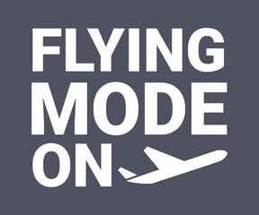 Flying mode on t shirt design vector