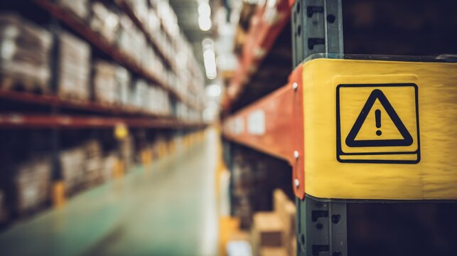 Red warning label on packaged product with bold text, symbolizing safety alert and consumer protection, product recall,product hazard caution sign for commercial goods