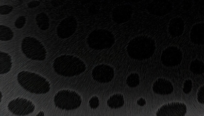 Obraz premium Overhead texture map of detailed realistic sleek black panther animal fur coat, dense short glossy leopard or jaguar hairs, subtle dark feline rosettes pattern. Wildlife, fauna and nature wallpaper. 