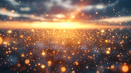 Brilliant star chart in a cloudless night sky