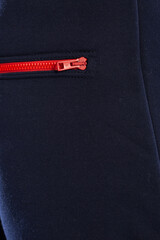 Stylish HighPerformance Athletic Leggings Featuring a Unique Red Zipper Detail for Added Flair
