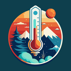 This image depicts a conceptual illustration of global warming and the importance of climate change awareness.