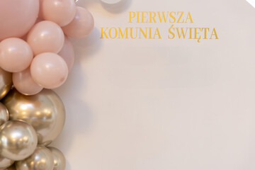 An Elegant First Communion Celebration that features beautiful and artistic decor elements