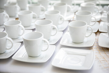 Discover our collection of Elegant White Cups and Plates, perfect for Events and Gatherings