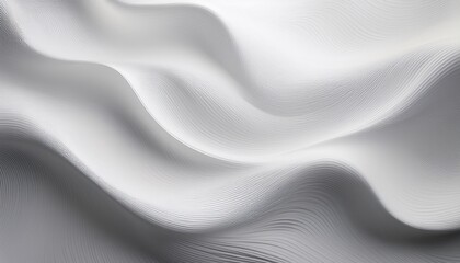 Obraz premium abstract soft white background with decorative gentle folding lines