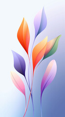 Glowing Floral Silhouettes Celebrate Womens Day With Elegant Gradient Designs and Modern Typography for a Vibrant Atmosphere