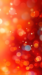 Warm Red and Golden Bokeh Background Creates a Festive Atmosphere With Glowing Lights Perfect for the Holiday Season
