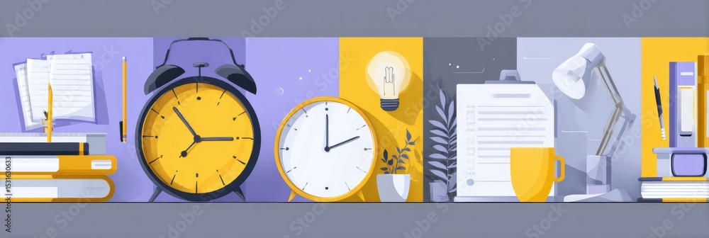 Aufkleber Effective Time Management Strategies for Students Through Clear Priority Blocks and Visual Organization Techniques