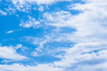  6月の空　朝の青空に白い雲23
