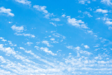  6月の空　朝の青空に白い雲39