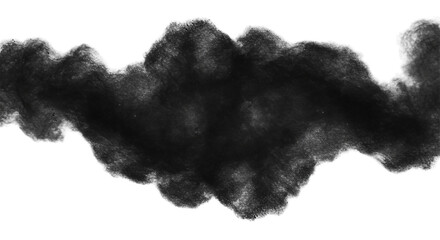 A wisp of ephemeral smoke drifting across a midnight canvas a silent dance of ash and shadow on transparent background