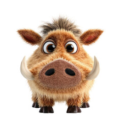 PNG Warthog illustration cartoon animal.