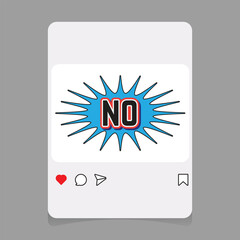 Social media post design with no graphic