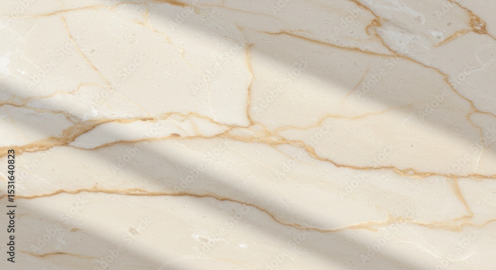 Poster beige marble surface with light and shadow creating a textured abstract pattern.