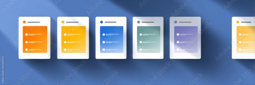 Aufkleber weekly personal goal planner infographic featuring four distinct progress blocks designed for effect