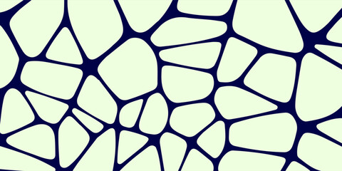Seamless voronoi pattern. Vector grid background with rounded cells. Eps10