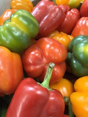 red and yellow peppers