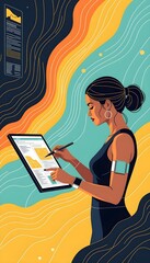 girl with laptop