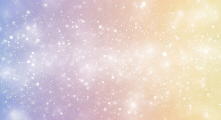 Obraz premium Pastel Pink Purple Yellow Bokeh Background Sparkling Glitter Texture Light Spots