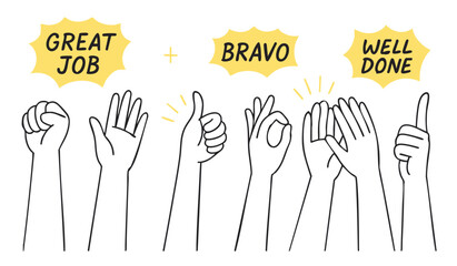 Appreciation and Success Hand Gestures