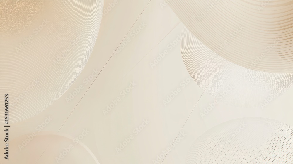 Poster abstract beige textured ceiling with curved lines and lighting.