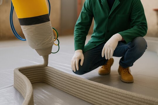 Innovative 3d concrete printing for modern construction technology and architecture