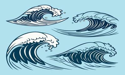 vector illustration of a wave
