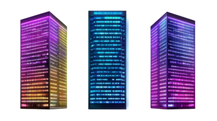 Vibrant light show display urban cityscape digital art nighttime aerial view modern aesthetics for visual impact