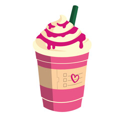 Pink Drink With Whipped Cream